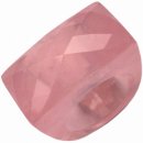 Emerald Cut briolette ROSE QUARTZ ring Emerald Cut briolette ROSE QUARTZ ring