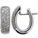 Diamond half hoop earrings Diamond half hoop earrings