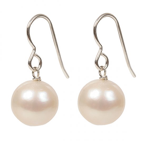 Pearl drop earrings. - Click Image to Close