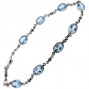 Blue Topaz and diamond bracelet Blue Topaz and diamond bracelet