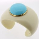 Ivory Bakelite Turquoise Bangle Ivory Bakelite Turquoise Bangle