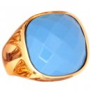 A contemporary turquoise Ring set in 18ct yellow Gold A contemporary turquoise Ring set in 18ct yellow Gold