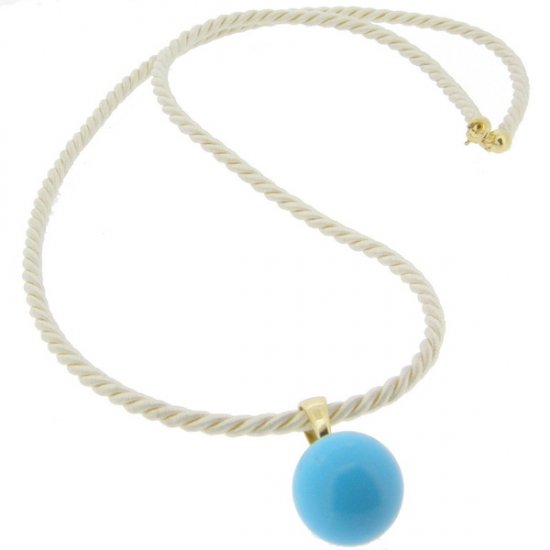 18ct Turquoise necklace - Click Image to Close