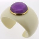 Amethyst Bangle Ivory Bakelite Amethyst Bangle Ivory Bakelite