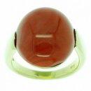 18ct Gold Red Coral Ring - Yellow Gold (750) 18ct Gold Red Coral Ring - Yellow Gold (750)