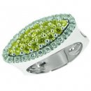 A Radiant 18ct Gold Yellow Sapphire and Diamond Dress Ring. A Radiant 18ct Gold Yellow Sapphire and Diamond Dress Ring.