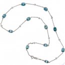 Blue Zircon and Diamond necklace Blue Zircon and Diamond necklace