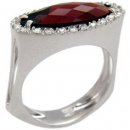 Marquise Garnet and Diamond ring Marquise Garnet and Diamond ring