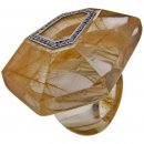 Rutilated Quartz and Diamond Ring Rutilated Quartz and Diamond Ring