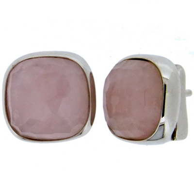 Rose Quartz earrings - Click Image to Close