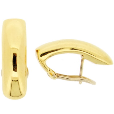 Fancy Yellow Gold Earrings - 11.60grams. 18ct - 750. - Click Image to Close
