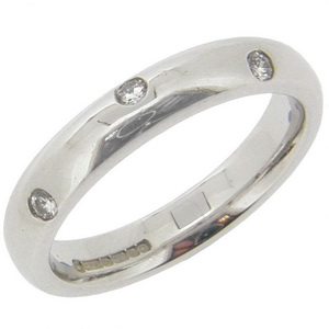 18ct white Etoile Band Diamond Ring - Click Image to Close