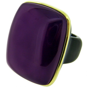 Amethyst and Ebony ring - Click Image to Close