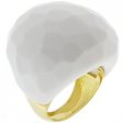 White Opal Faceted 'Alma' Designer Ring