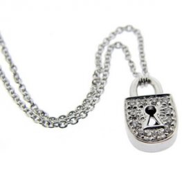 An 18k White Gold Diamond Locket Pendant and 18ct chain