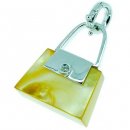 A Radiant Orange Mother of Pearl Handbag. 18ct - 750.