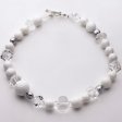 Pearl Clear Quartz and White Agate Necklace