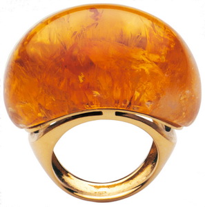 Citrine Cocktail Ring - A bold Babol ring - Click Image to Close
